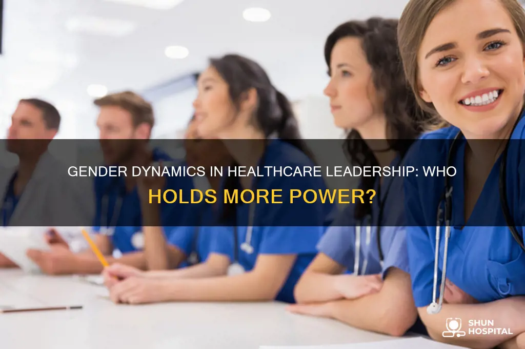 who is more incharge in hospital men vs women