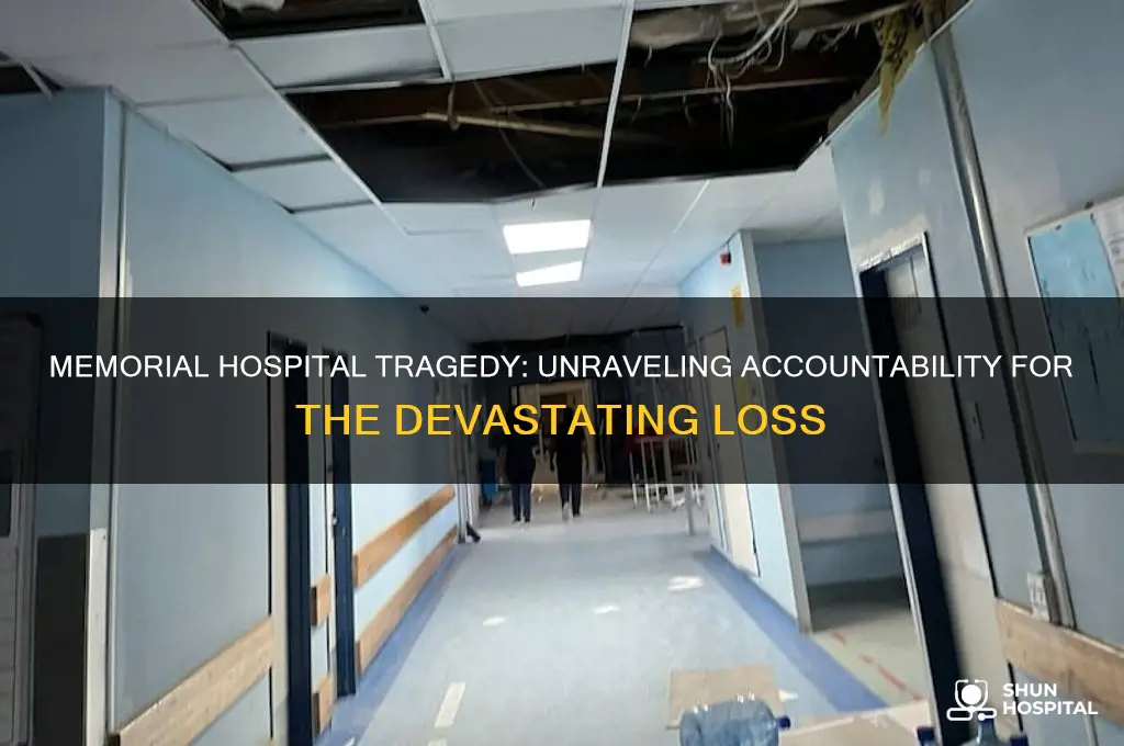 who is most responsible for the tragedy at memorial hospital