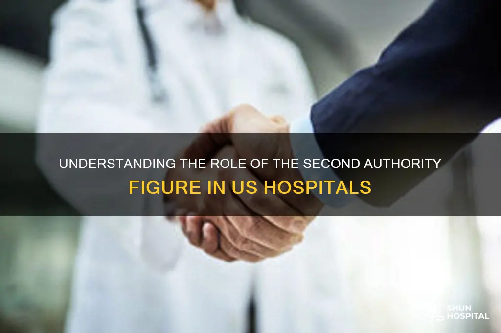 who is second line of authority in a us hospital