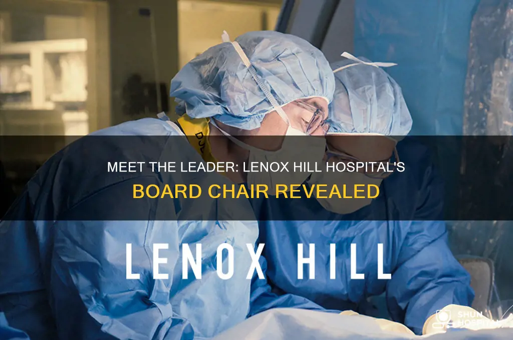 who is the board chair of lenox hill hospital