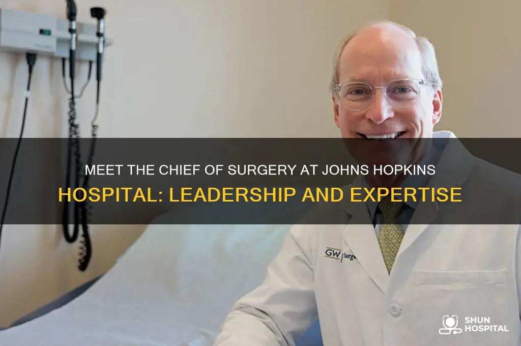 who is the chief of surgery at johns hopkins hospital