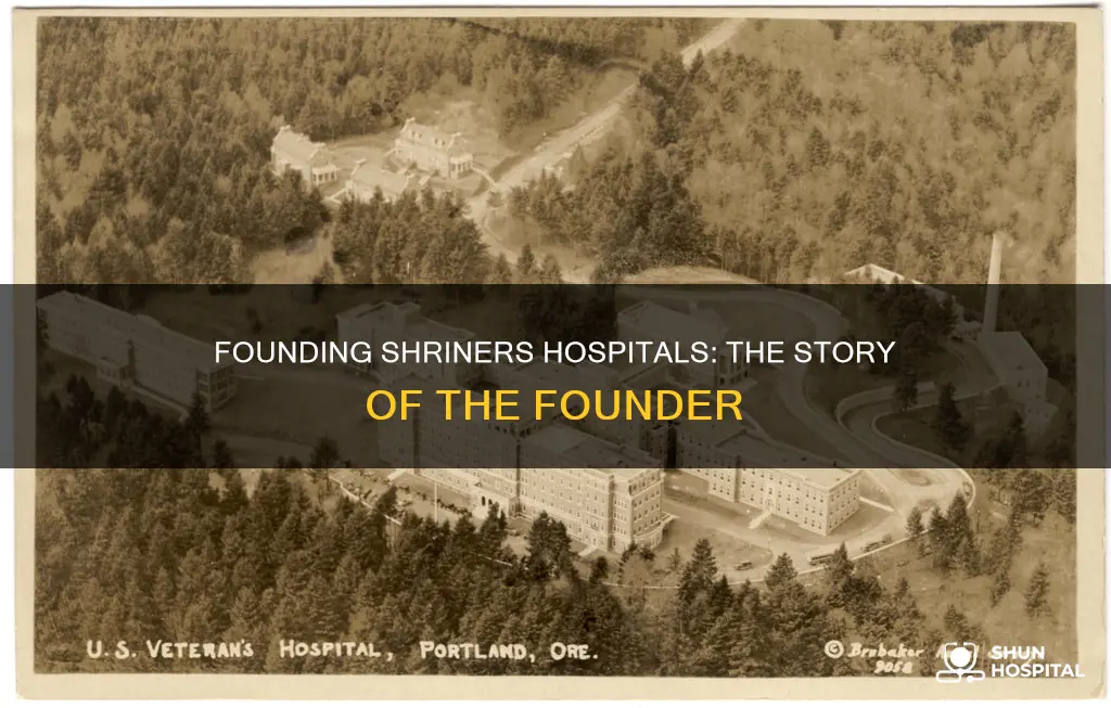 who is the founder of shriners hospital
