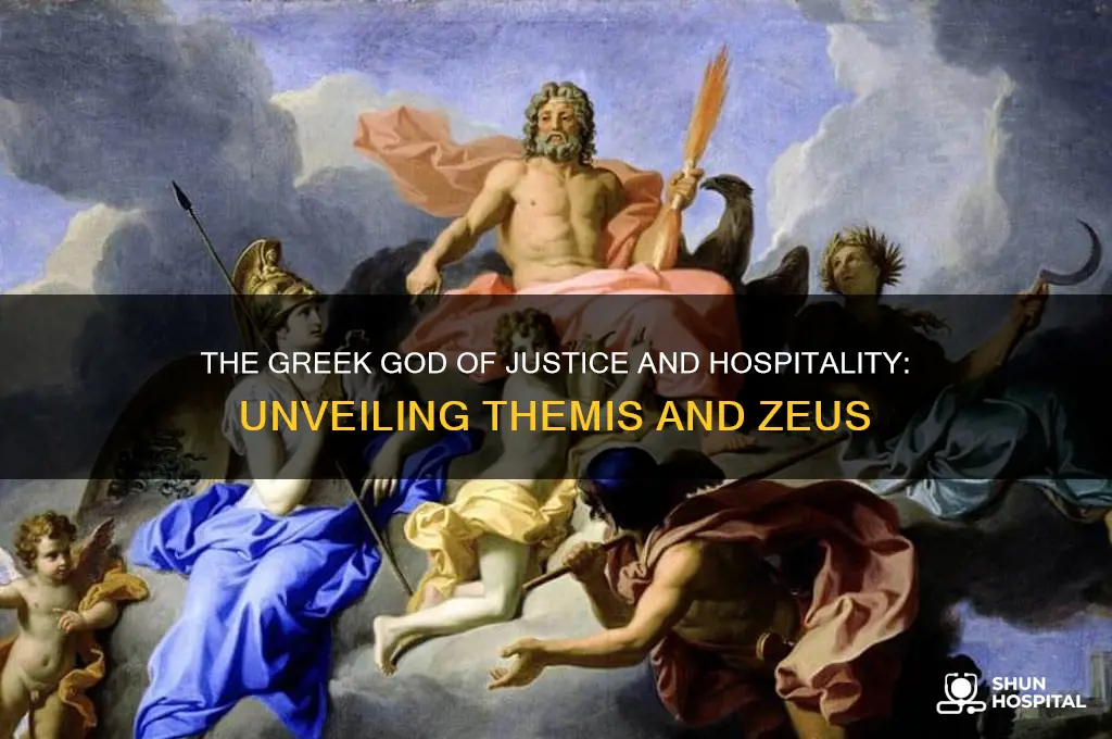 who is the god of justice and hospitality greek gods