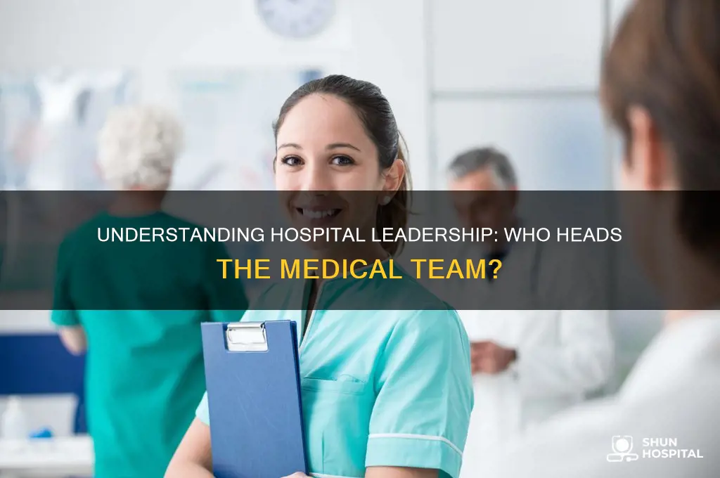 who is the head of the doctors in a hospital