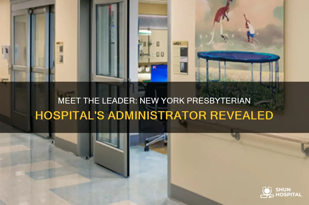 who is the hospital administrator of new york presbyterian hospital
