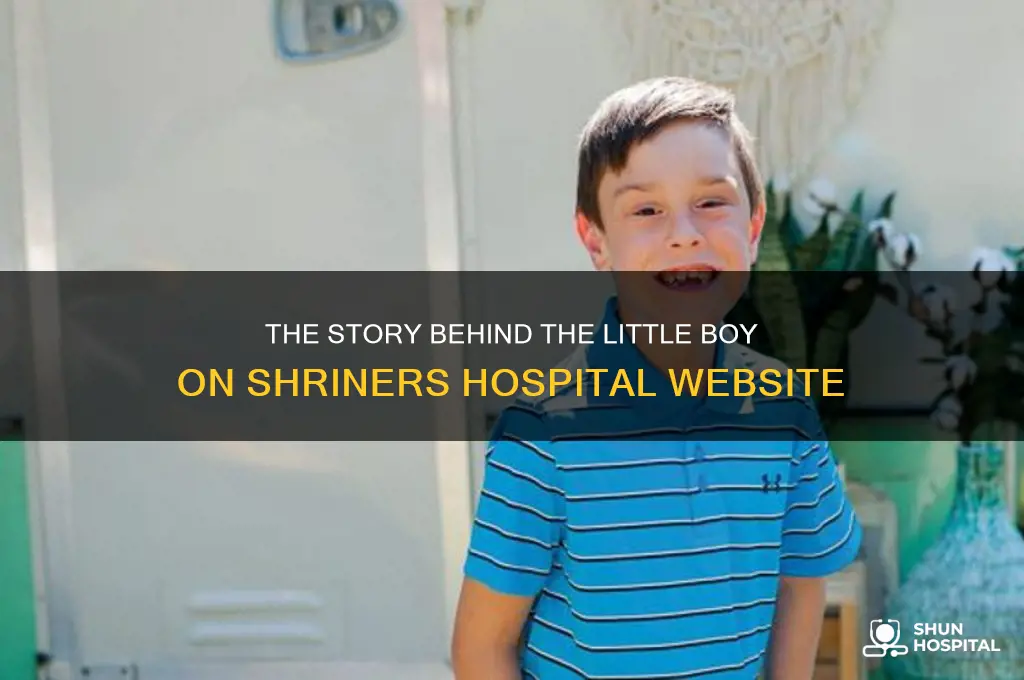 who is the little boy on shriners hospital site