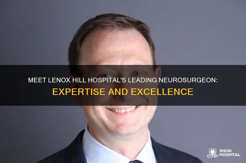 who is the top neurosurgeon at lenox hill hospital