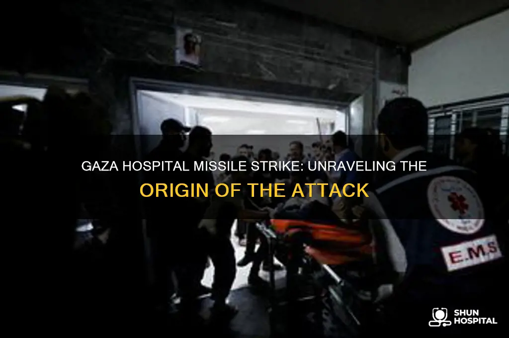 who launched the missile that hit the hospital in gaza
