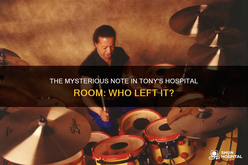 who left the note in tony