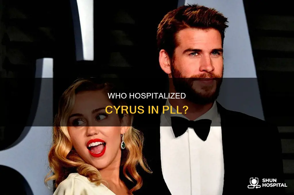 who put cyrus in the hospital pll