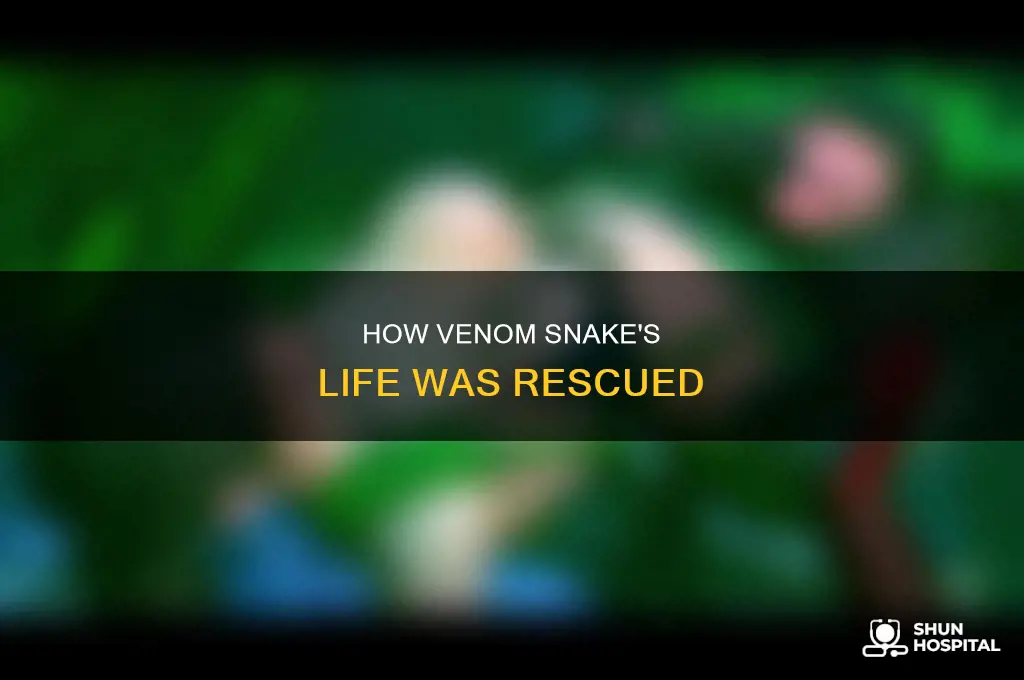 who saved venom snake in the hospital