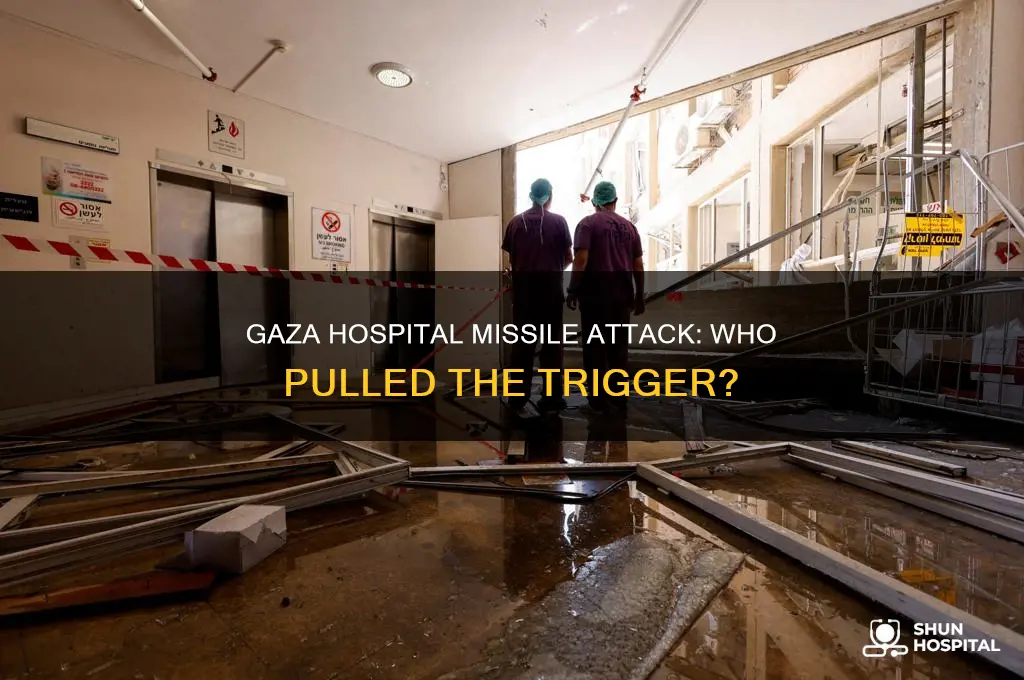 who shot the missile in gaza hospital