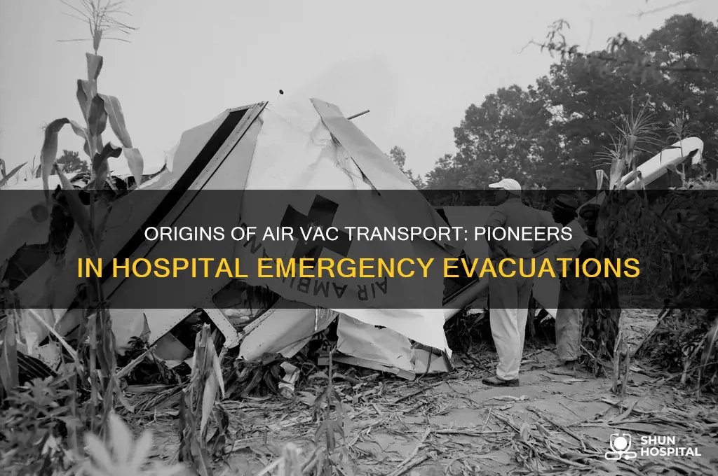 who started the air vac transport out of the hospitals