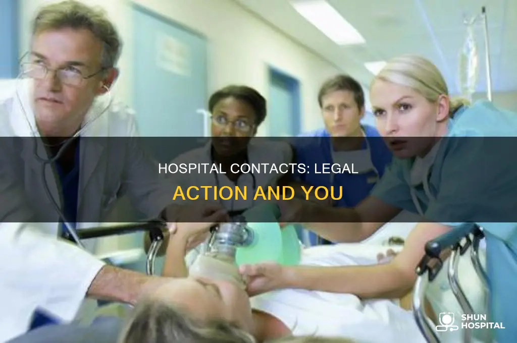 who to contact in hospital if sued
