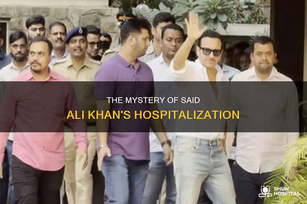 who took said ali khan to hospital