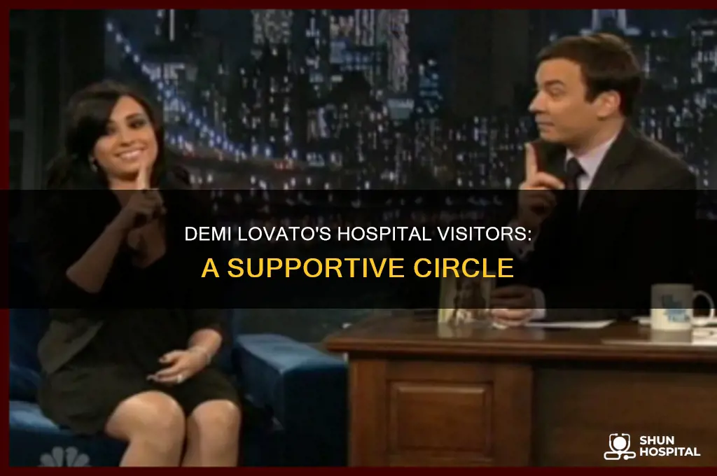 who visited demi lovato at the hospital