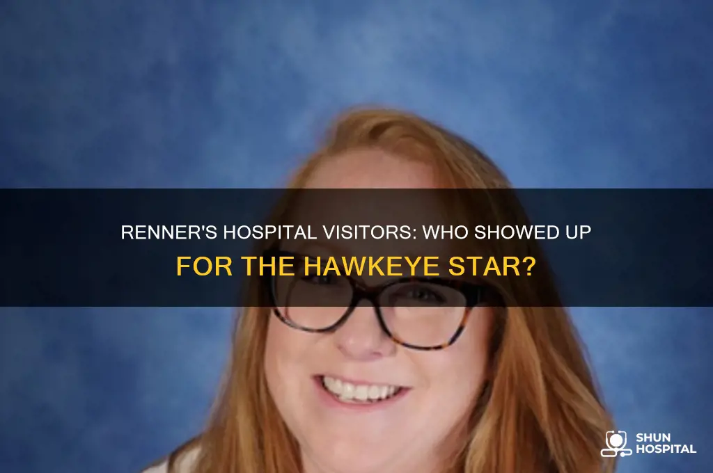 who visited jeremy renner in the hospital