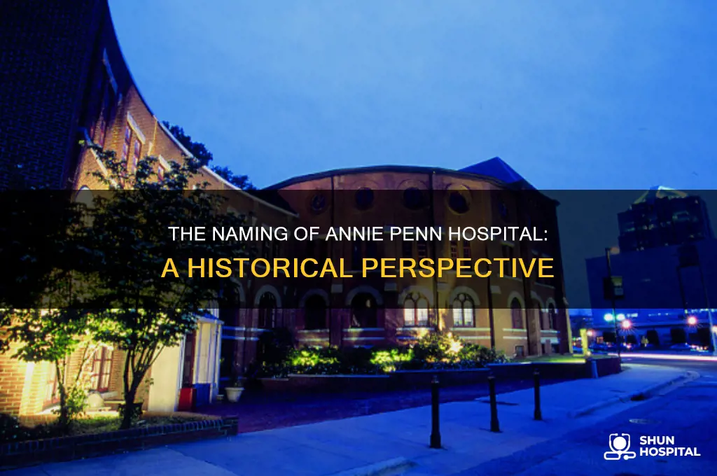 who was annie penn hospital named after