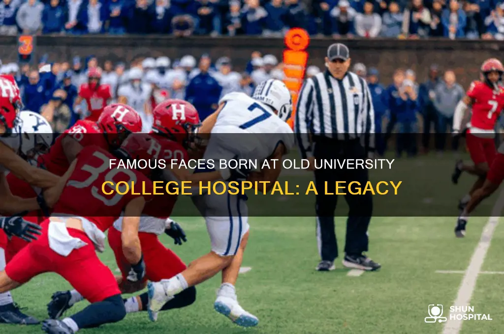 who was born in the old university collehe hospital