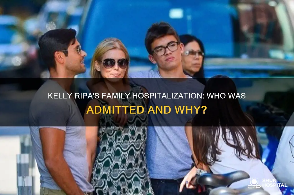 who was in the hospital in kelly ripas family