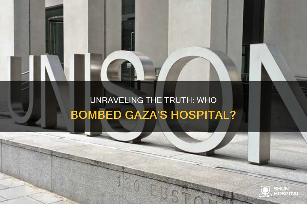 who was responsible for the hospital bombing in gaza