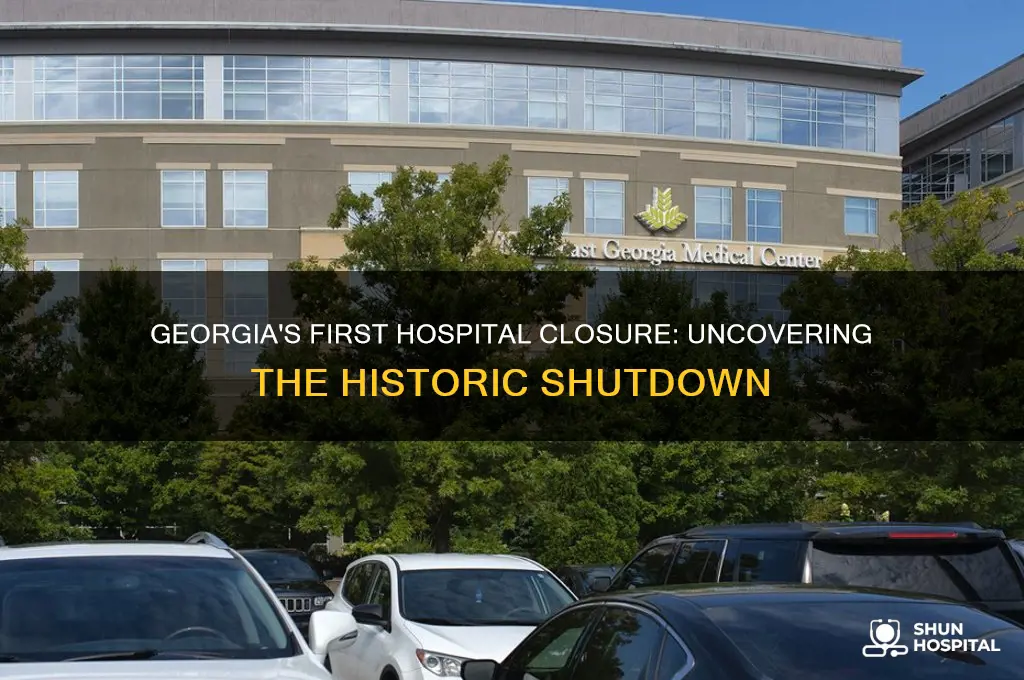 who was the first hospital to close in ga
