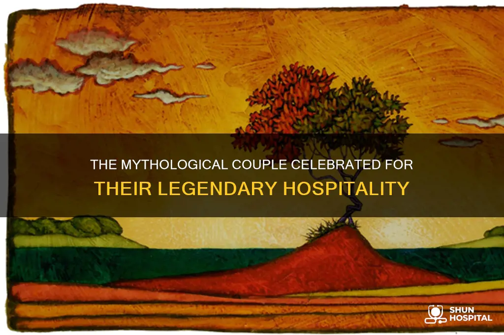 who was the mythology couple awarded for their hospitality