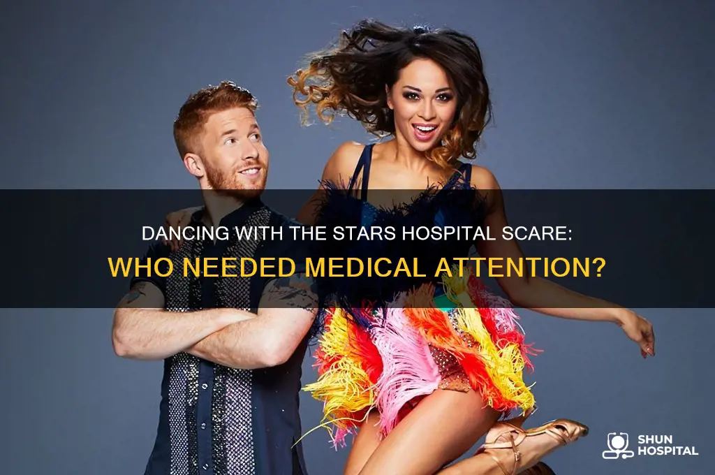 who went to the hospital on dancing with the stars