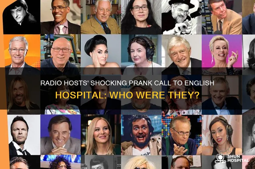 who were the radio hosts that called english hospital