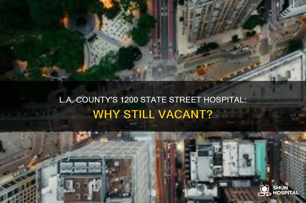 why 1200 state street l a county hospital still empty