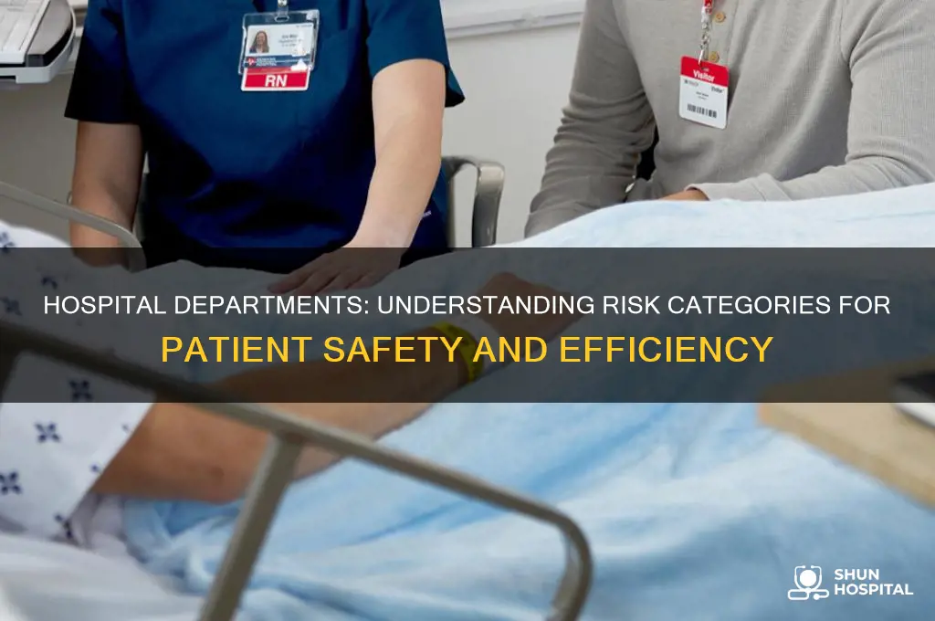 why are departments in hospitals divided in risk categories