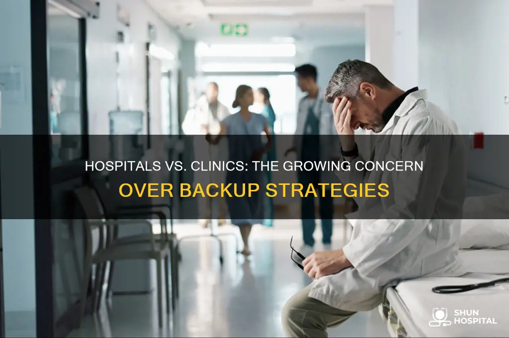 why are hospitals more worried about backup than small clinics