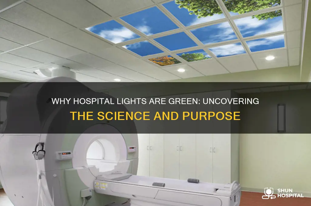 why are sll the lights at the hospital green
