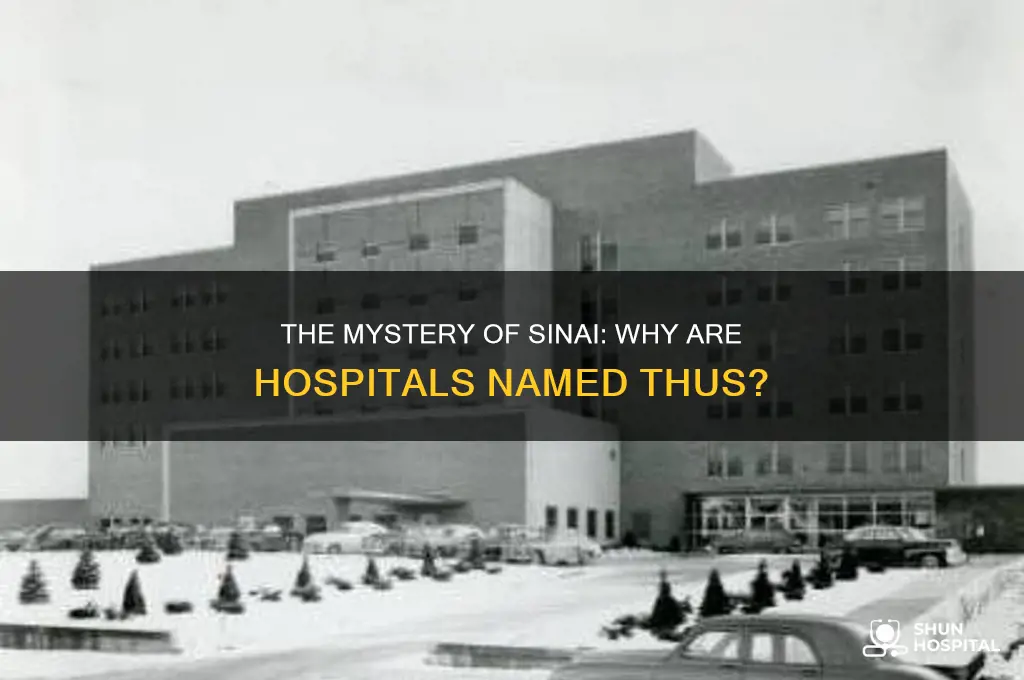 why are so many hospitals named sinai