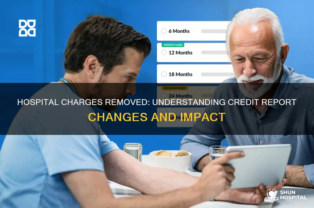 why are the hospital charges off my credit report