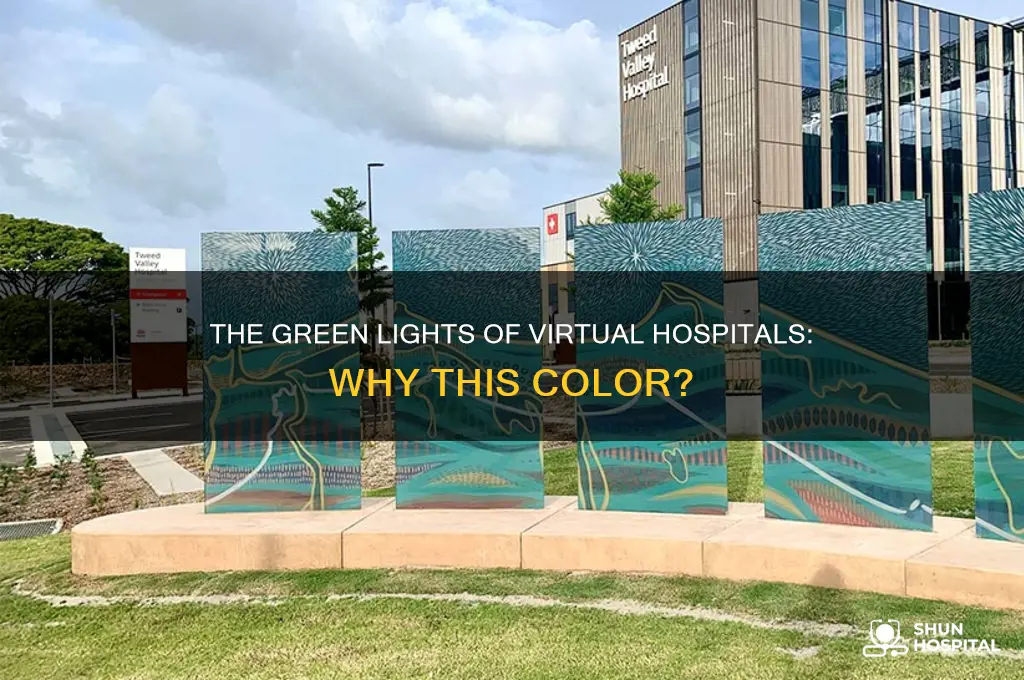 why are the virtua hospital lights green