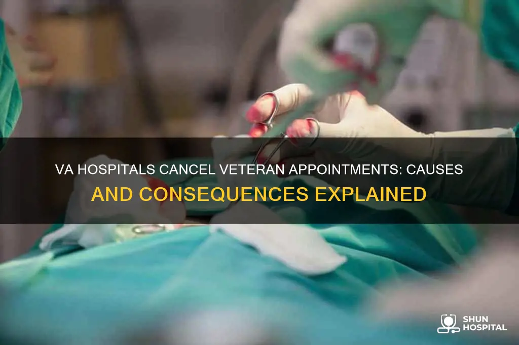 why are va hospitals canceling doctor appointments for vets