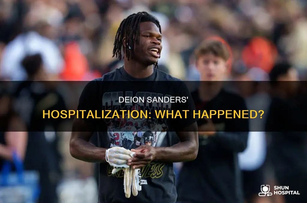 why deion sanders was in the hospital
