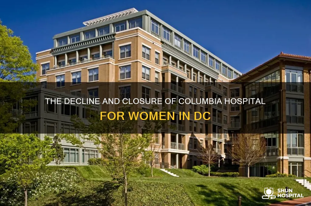 why did columbia hospital for women in dc close