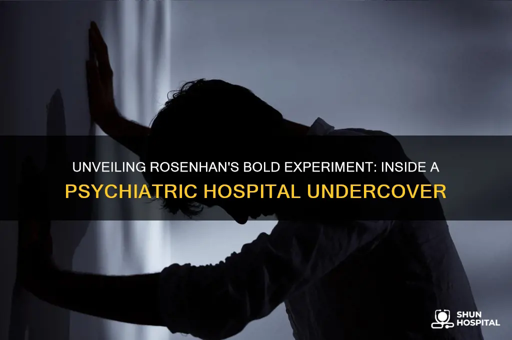 why did david rosenhan check himself into a psychiatric hospital
