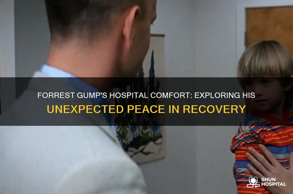 why did forrest gump like being in the hospital
