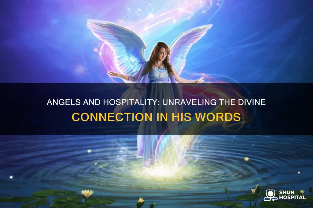 why did he mention angels when talking about hospitality
