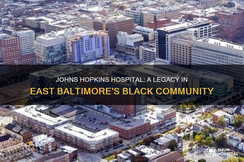 why did john hopkins create a hospital in black neighborhood