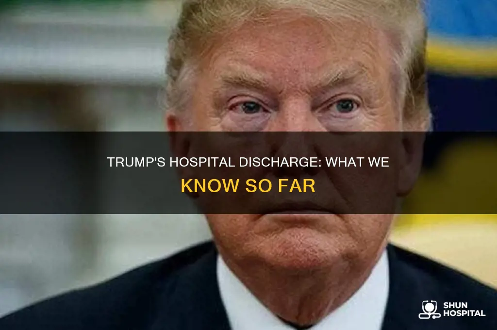 why did president trump leave the hospital