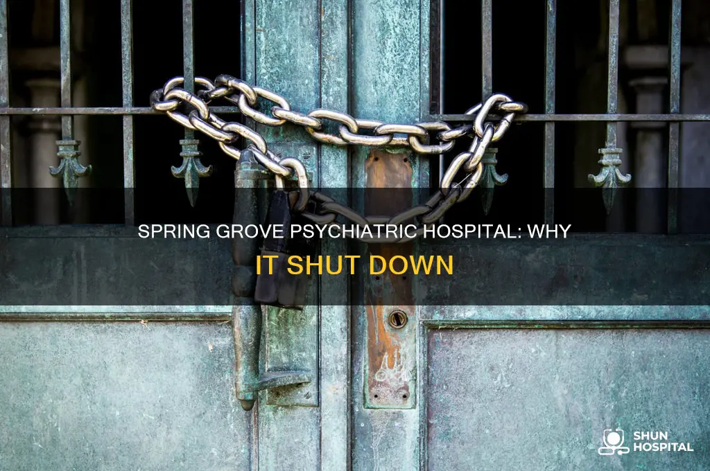 why did spring grove psychiatric hospital close