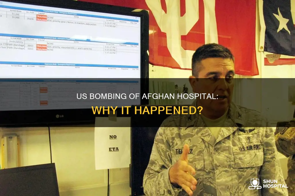 why did us bomb hospital in afghanistan