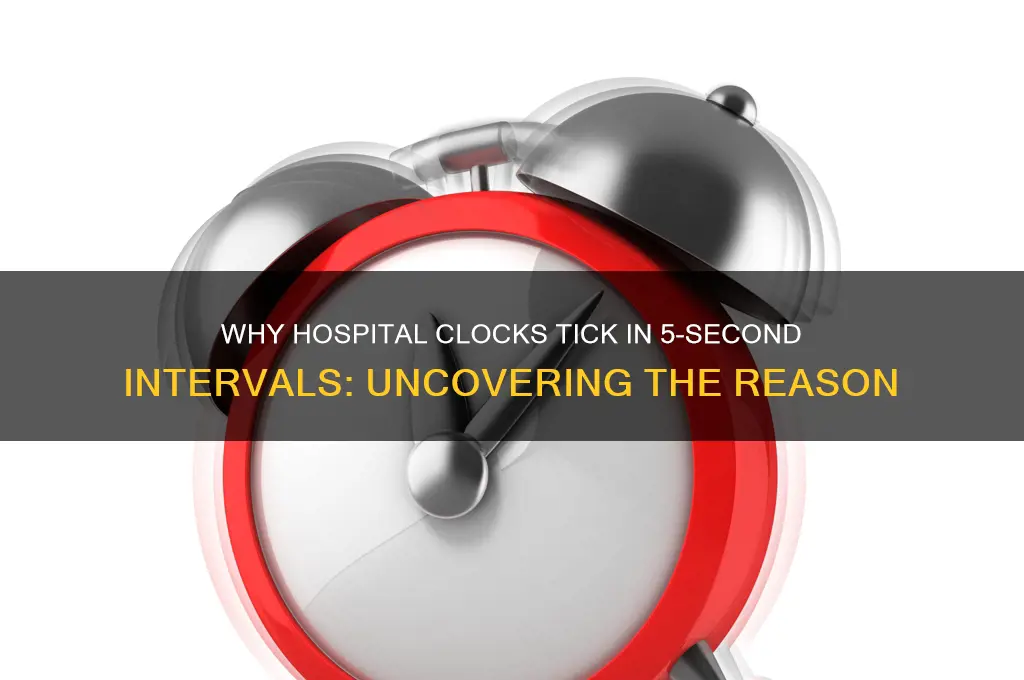 why do clocks in a hospital click 5 seconds at
