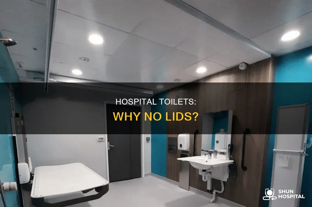 why do hospital toilets not have lids