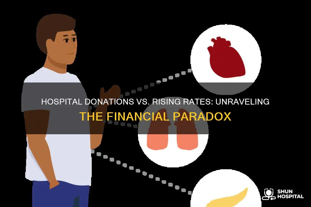 why do hospitals ask for donations and then raise rates