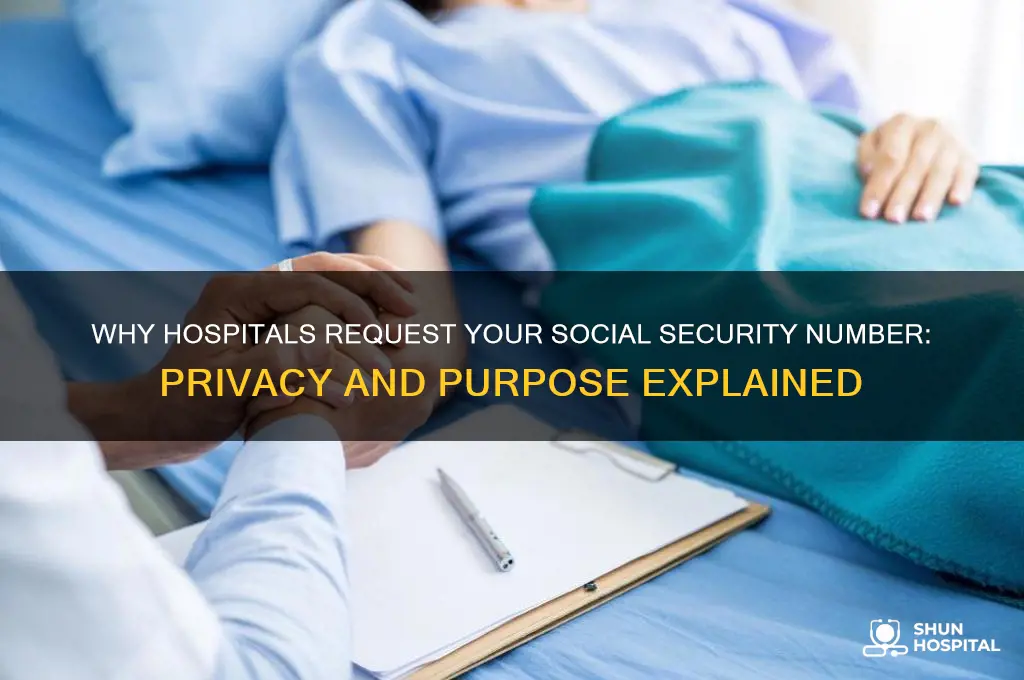 why do hospitals ask for your social security number